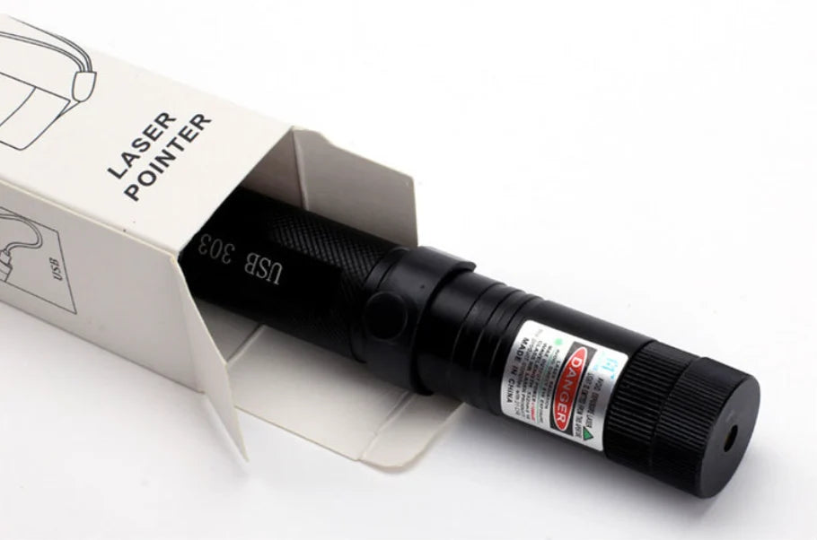 Laser Pointer Long Range Adjustable Focus USB Rechargeable