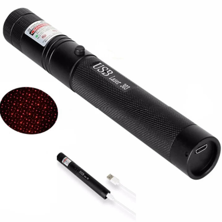 Laser Pointer Long Range Adjustable Focus USB Rechargeable
