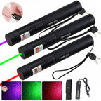 Laser Pointer Pen Rechargeable Adjustable Beam & Flashlight