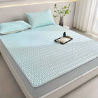 Latex Mattress Topper Set Cooling & Pressure-Relieving Includes Pillowcases