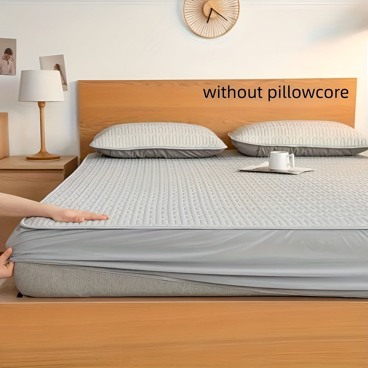 Latex Mattress Topper Set Cooling & Pressure-Relieving Includes Pillowcases