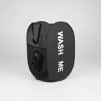Laundry Basket Collapsible Breathable Mesh With Side Pockets
