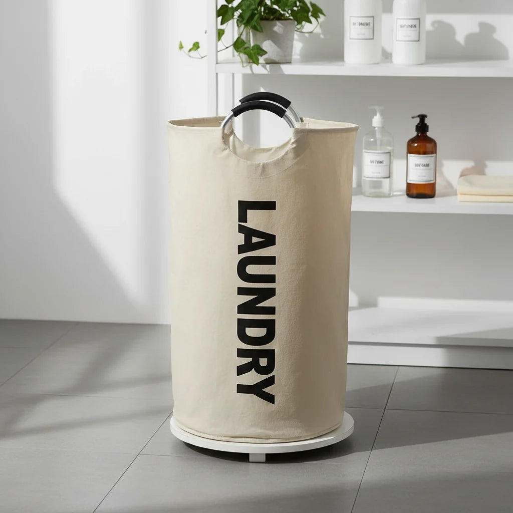Laundry Basket Extra Large Foldable Water-Repellent Padded Handles