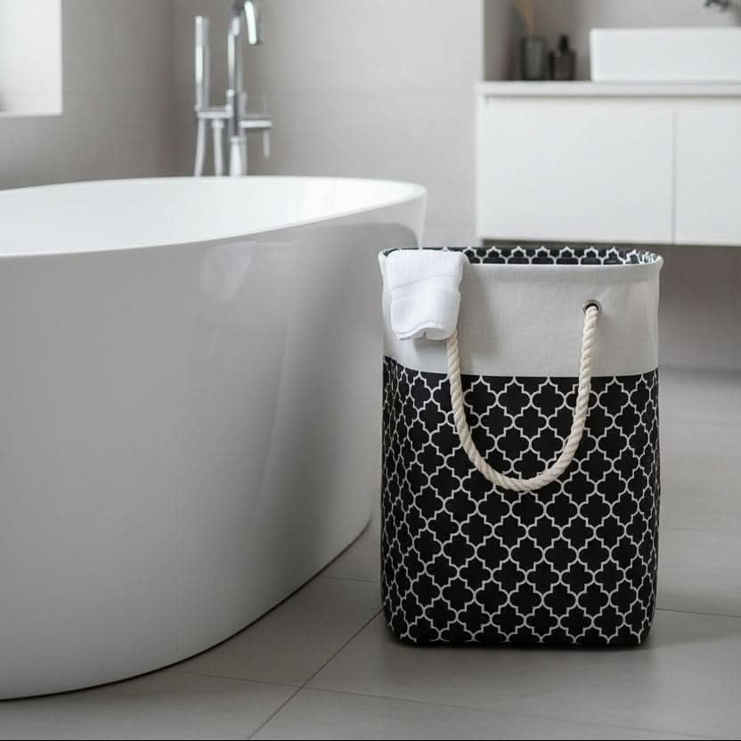 Laundry Basket Foldable Polyester Large Capacity