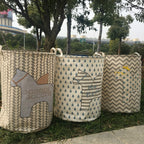 Laundry Basket Foldable Self-Supporting Cotton-Linen