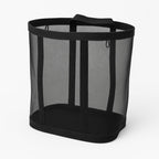 Laundry Basket Foldable Ventilated Nylon Mesh Hanging Loop