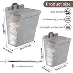 Laundry Basket Foldable Wall-Mounted Self-Adhesive