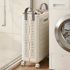 Laundry Basket Foldable Wheeled Durable Polypropylene