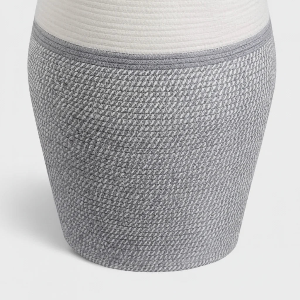 Laundry Basket Large Woven Breathable With Integrated Handles