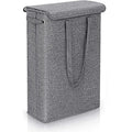 Laundry Basket Slim 45L Lid & Side Handles