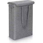 Laundry Basket Slim 45L Lid & Side Handles