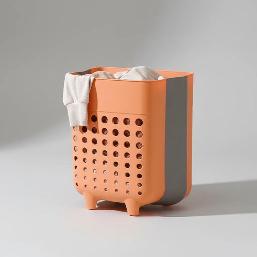 Laundry Basket Wall-Mounted Foldable Ventilated
