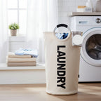 Laundry Hamper Foldable Waterproof 90L Reinforced Frame