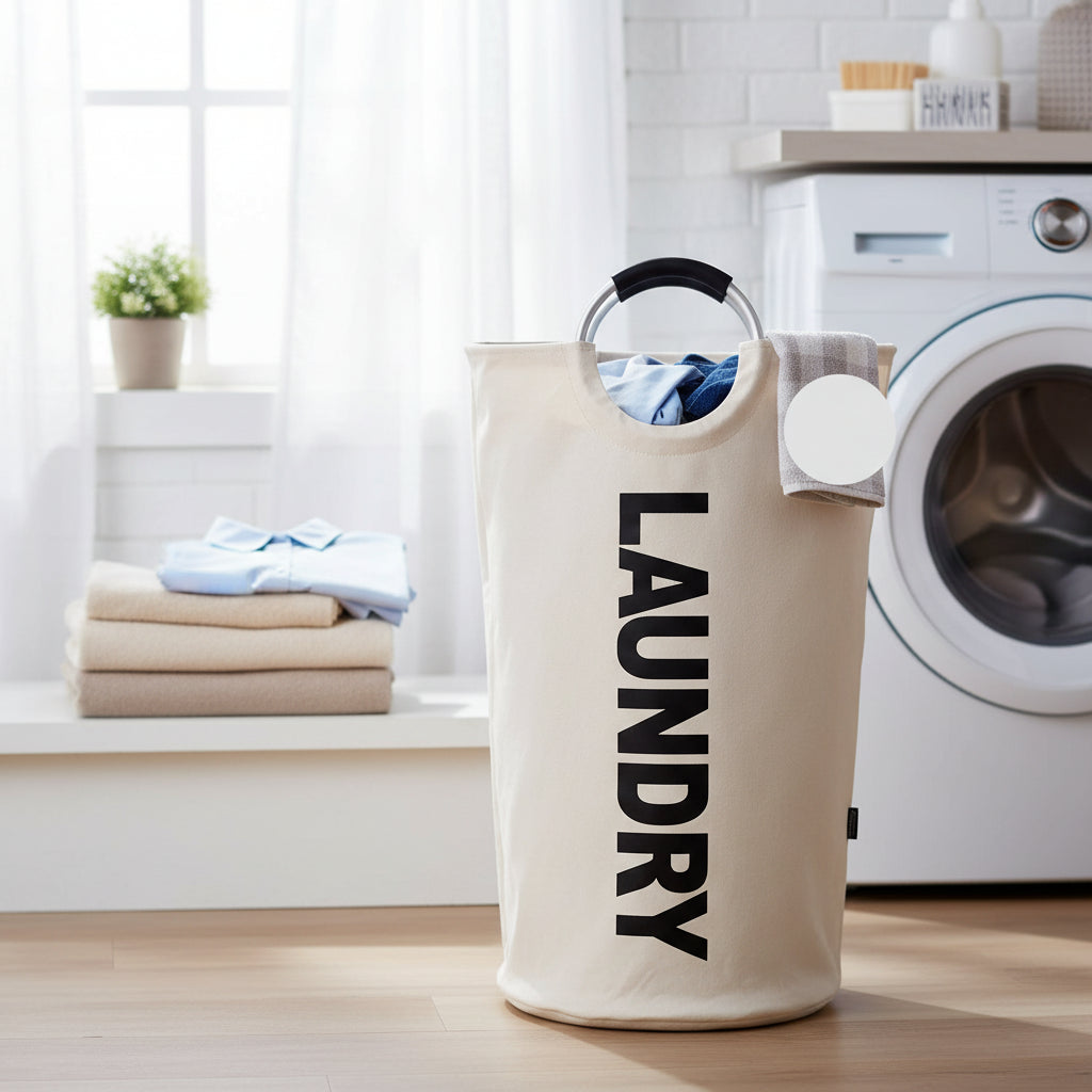 Laundry Hamper Foldable Waterproof 90L Reinforced Frame