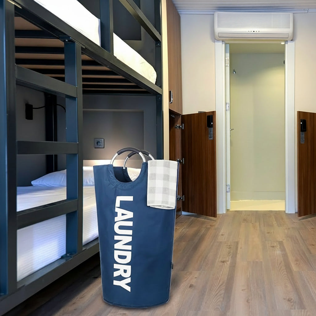 Laundry Hamper Foldable Waterproof 90L Reinforced Frame