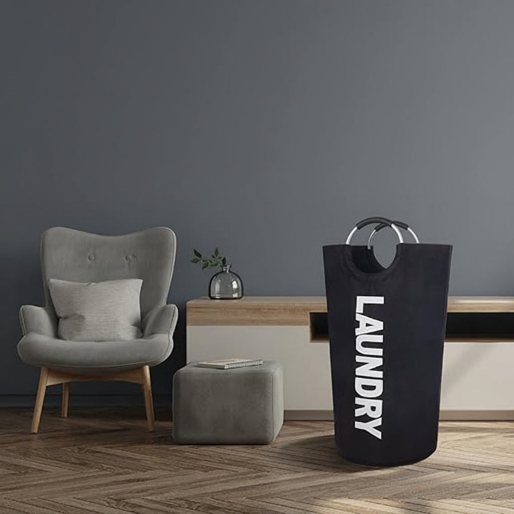Laundry Hamper Foldable Waterproof 90L Reinforced Frame