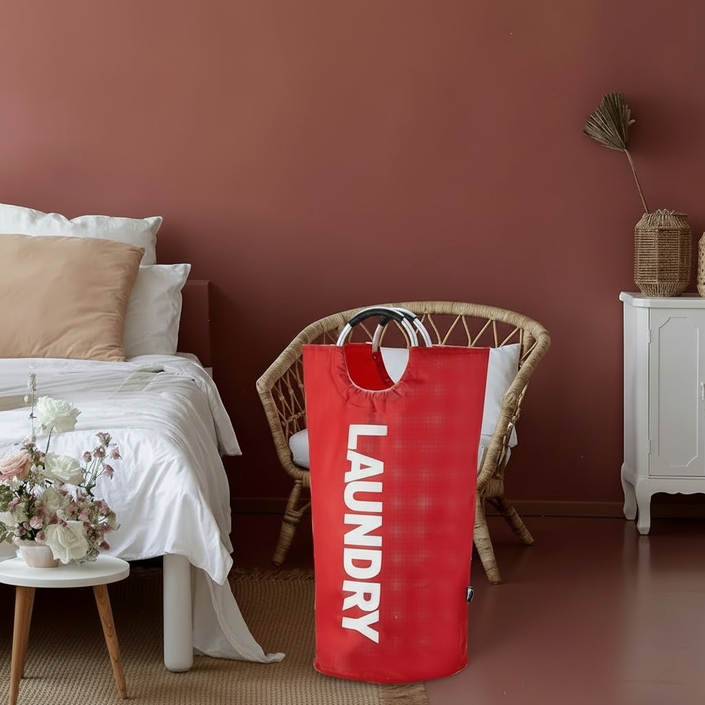 Laundry Hamper Foldable Waterproof 90L Reinforced Frame