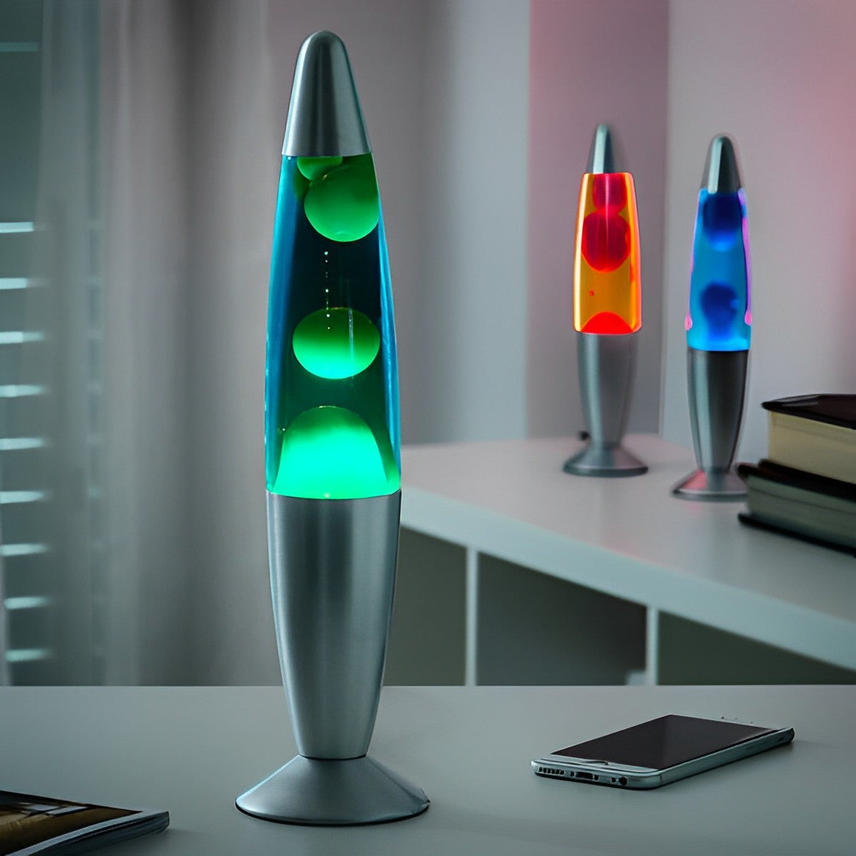 Lava Lamp Mesmerizing Wax Motion & Ambient Lighting Compact Tabletop