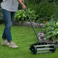 Lawn Aerator Push-Style Rolling Spikes 18 Inch