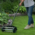 Lawn Aerator Push-Style Rolling Spikes 18 Inch