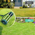 Lawn Aerator Push-Style Rolling Spikes 18 Inch