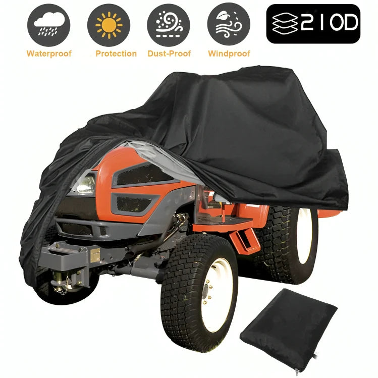 Lawn Mower Cover 420D Water-Repellent Elastic Hem