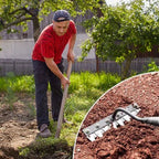 Lawn Rake Head Interchangeable Fits Standard Poles