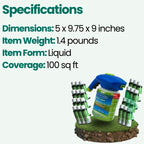 Lawn Seed Spray Hose-Connected Nutrient-Coated Covers 9 m²