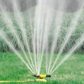 Lawn Sprinkler 360-Degree Rotation Adjustable Nozzles & Stable Base