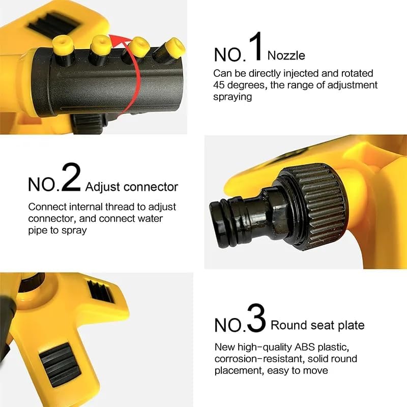 Lawn Sprinkler 360° Rotation & Multi-Directional Nozzles