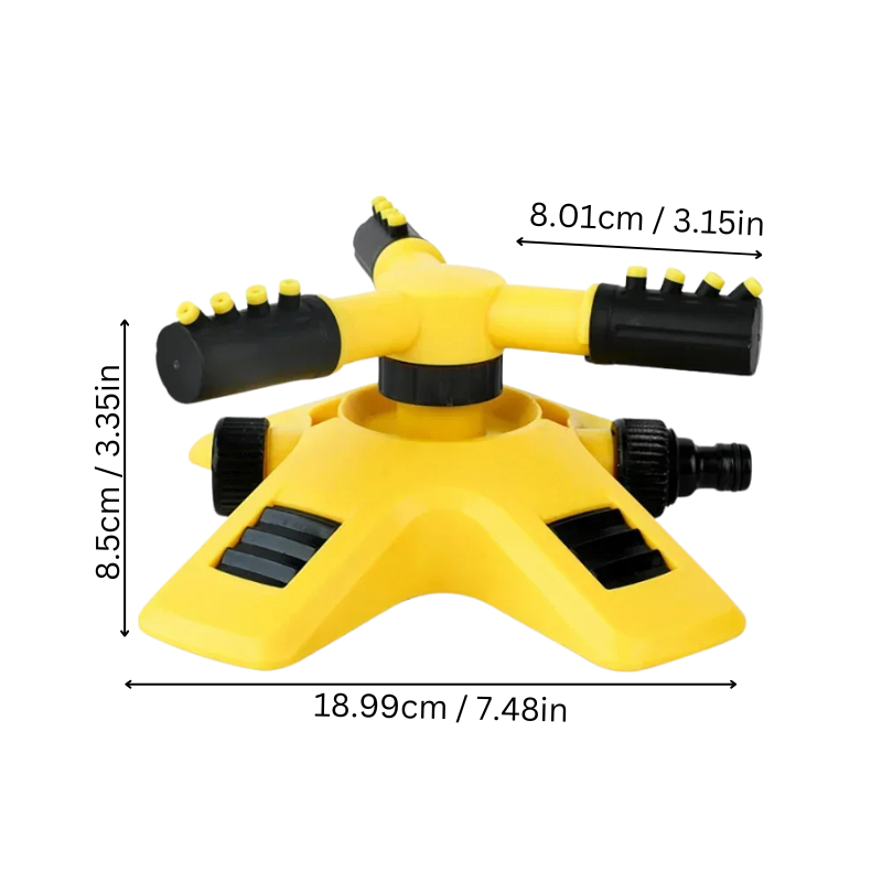 Lawn Sprinkler 360° Rotation & Multi-Directional Nozzles