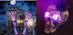 Lawn Stakes LED Skull Lights Battery-Operated