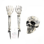 Lawn Stakes LED Skull Lights Battery-Operated