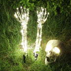 Lawn Stakes LED Skull Lights Battery-Operated
