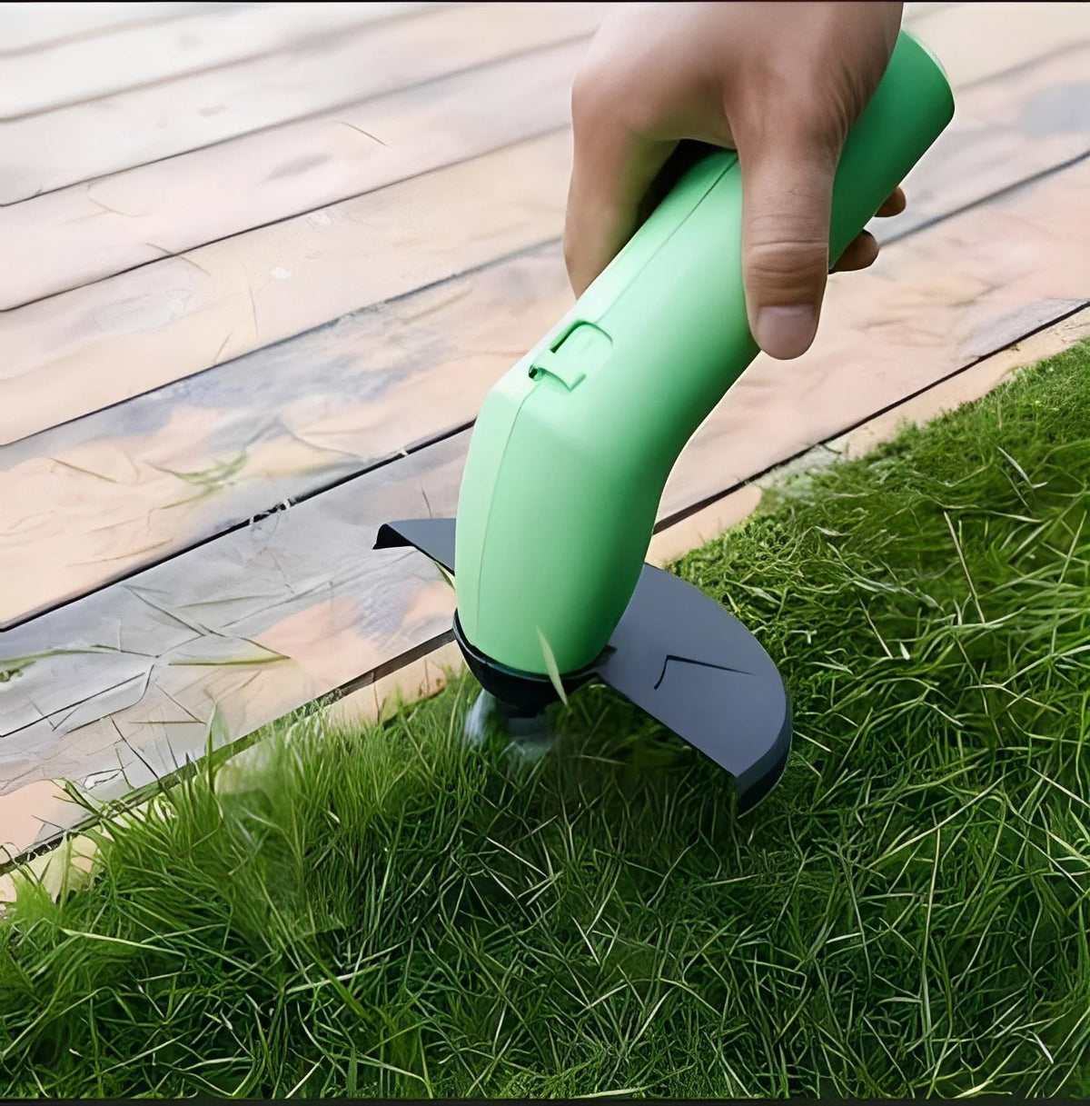 Lawn Trimmer Cordless AA-Powered 24 Inch Telescopic Lightweight