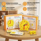 Learning Clock Movable Hands Card & Dice Game