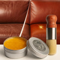 Leather Balm Natural Wax Colorless With Brush