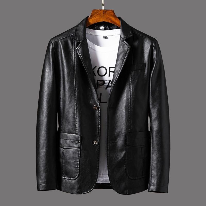 Leather Blazer Genuine Lambskin Viscose Lined