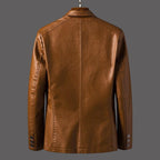 Leather Blazer Genuine Lambskin Viscose Lined