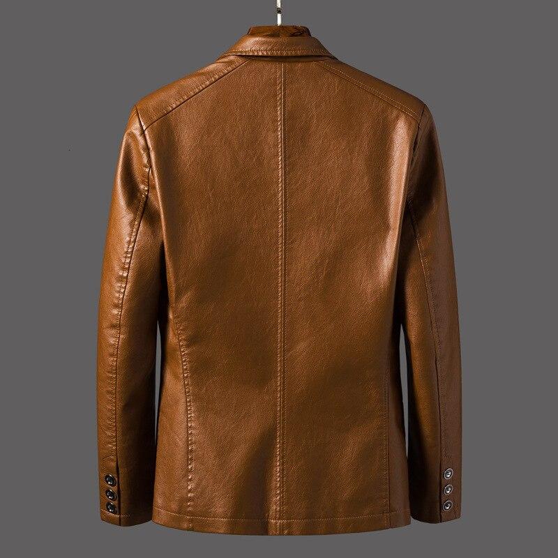 Leather Blazer Genuine Lambskin Viscose Lined