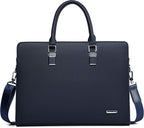 Leather Briefcase Fits Up To 15.6 Inch Organizer Pockets