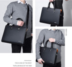 Leather Briefcase Fits Up To 15.6 Inch Organizer Pockets