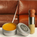 Leather Care Balm Deep-Nourishing Natural Wax With Wooden Brush