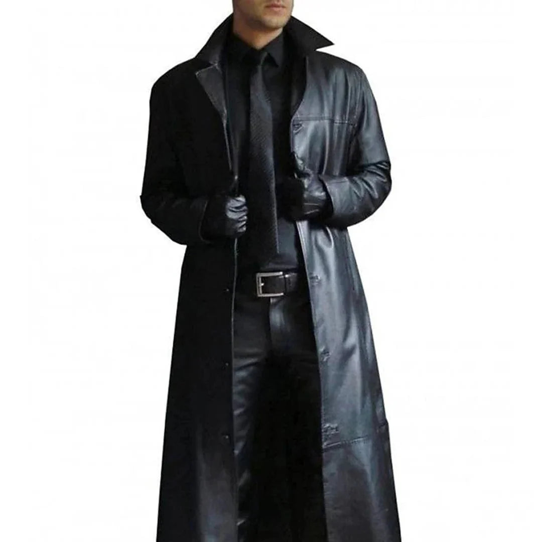 Leather Coat Full-Grain Insulated Tailored Fit