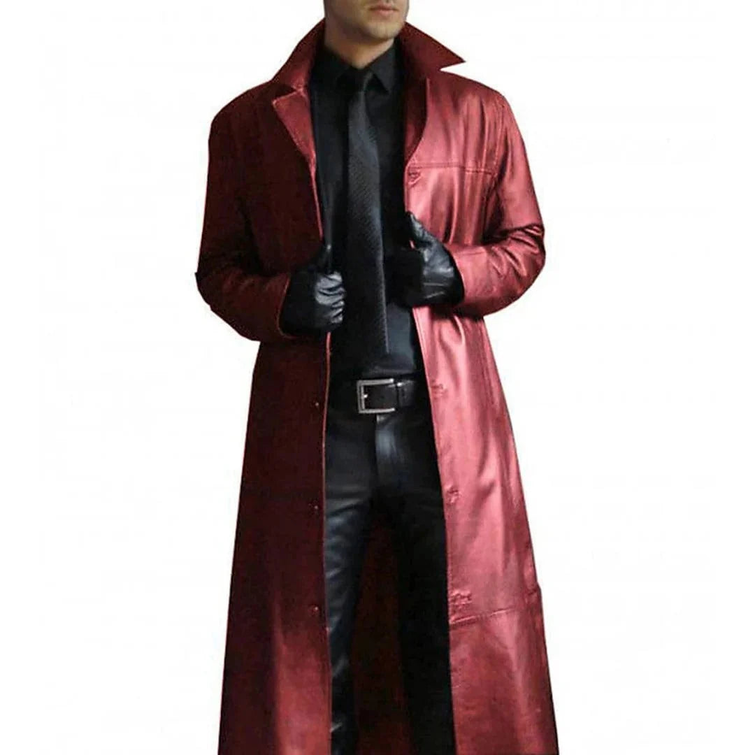 Leather Coat Full-Grain Insulated Tailored Fit