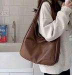 Leather Handbag Premium Leather Spacious Interior & Adjustable Strap