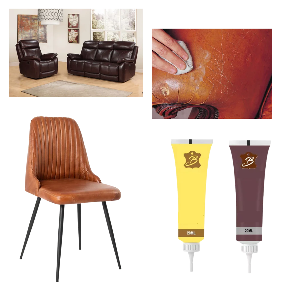 Leather Repair Gel Restores & Protects Glossy Finish