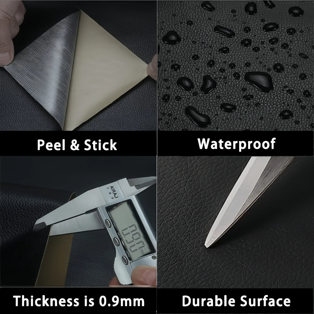 Leather Repair Patch Peel-And-Stick & Cut-To-Size