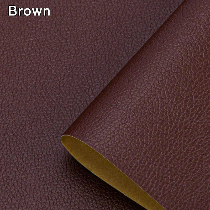 Leather Repair Patch Peel-And-Stick Trim-To-Size PU Leather