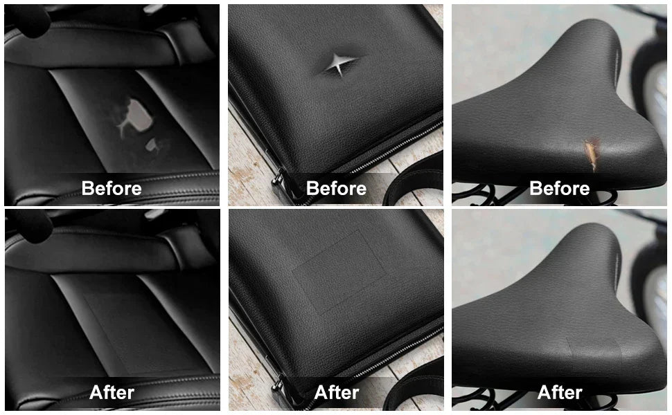Leather Repair Patch Peel-And-Stick Trim-To-Size PU Leather